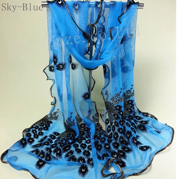 Scarf Light Breathable Beach Shawl Scarves Wrap - Picture 3 of 15